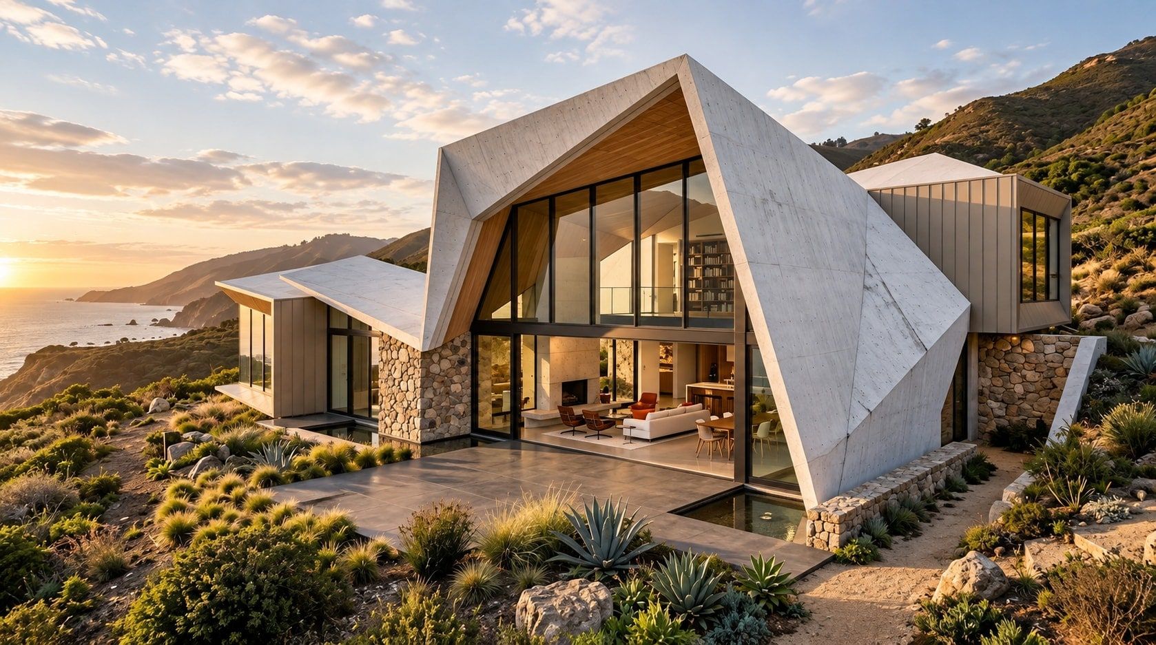 Folded Roof House, Concept Design by Ar. Sumon Mia