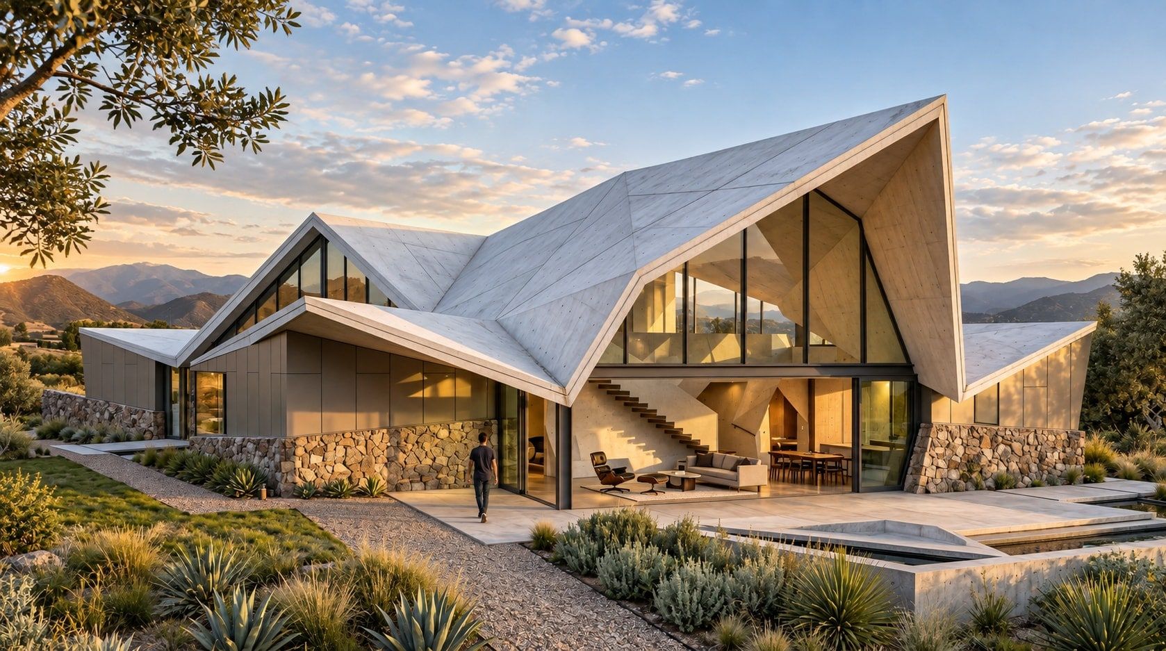 Folded Roof House, image 2 of 3