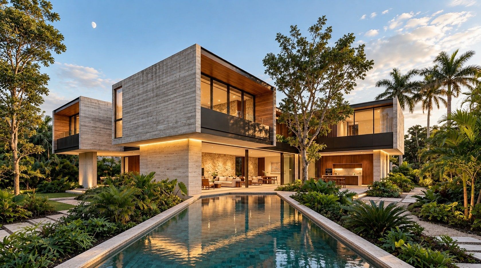 Concrete and Timber Tropical House, image 4 of 7